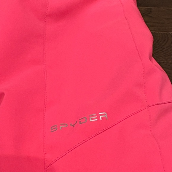 Spyder Girls Snow Bib Size 4 Pink Insulated Ski Pants Small to Tall - Picture 10 of 16